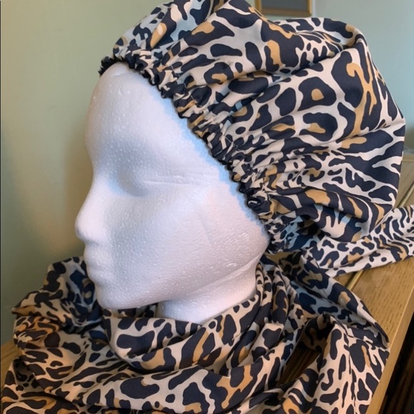 Two piece multi colored head wraps. main image 5